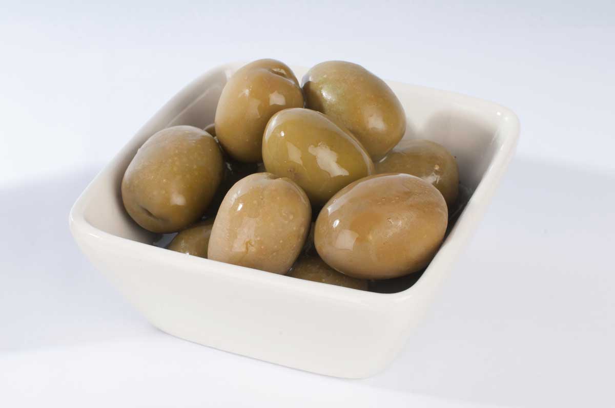 Green Cracked Olives